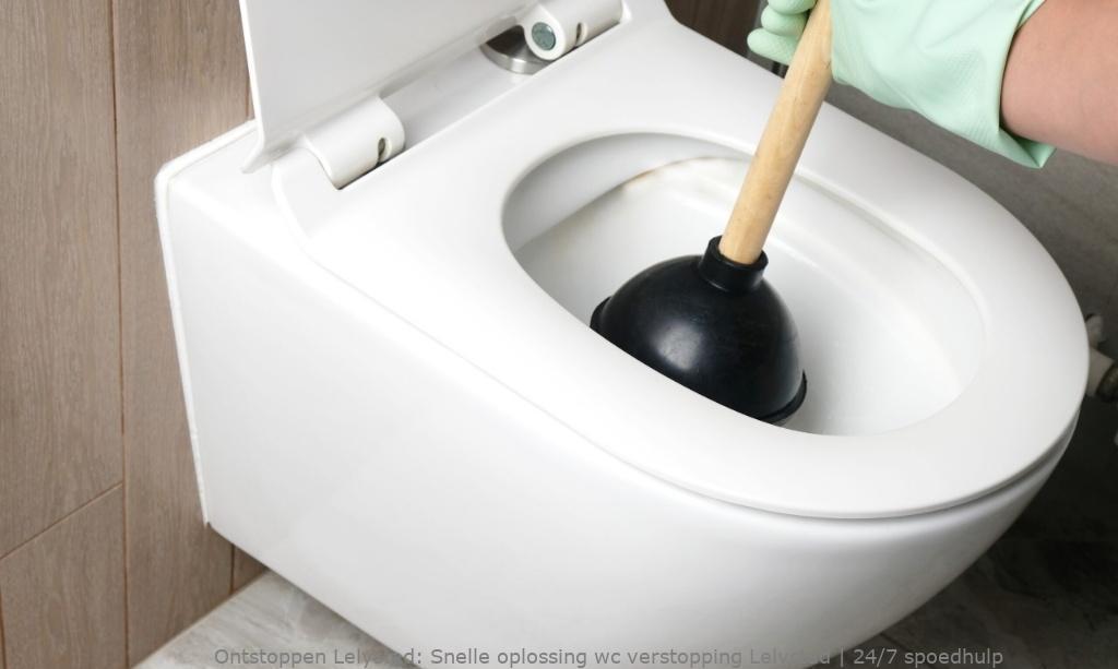 Snelle oplossing wc verstopping Lelystad | 24/7 spoedhulp